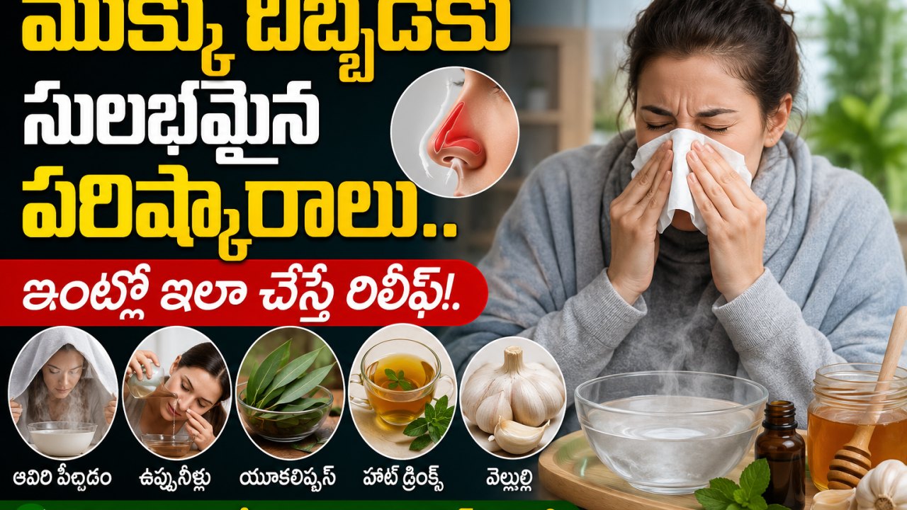 Health: ముక్కు దిబ్బడకు సులభమైన పరిష్కారాలు.. ఇంట్లో ఇలా చేస్తే రిలీఫ్!..
