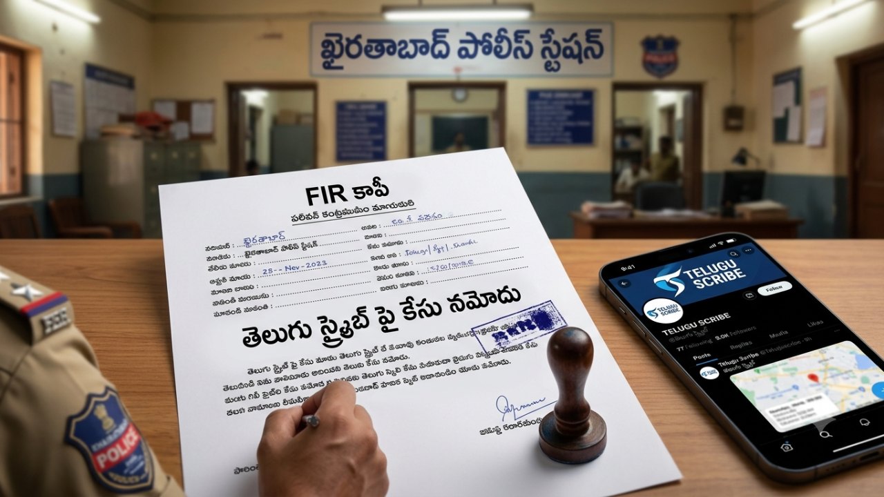 సీఎం గోప్య సమాచారం లీక్.. ‘తెలుగు స్క్రైబ్’పై కేసు నమోదు