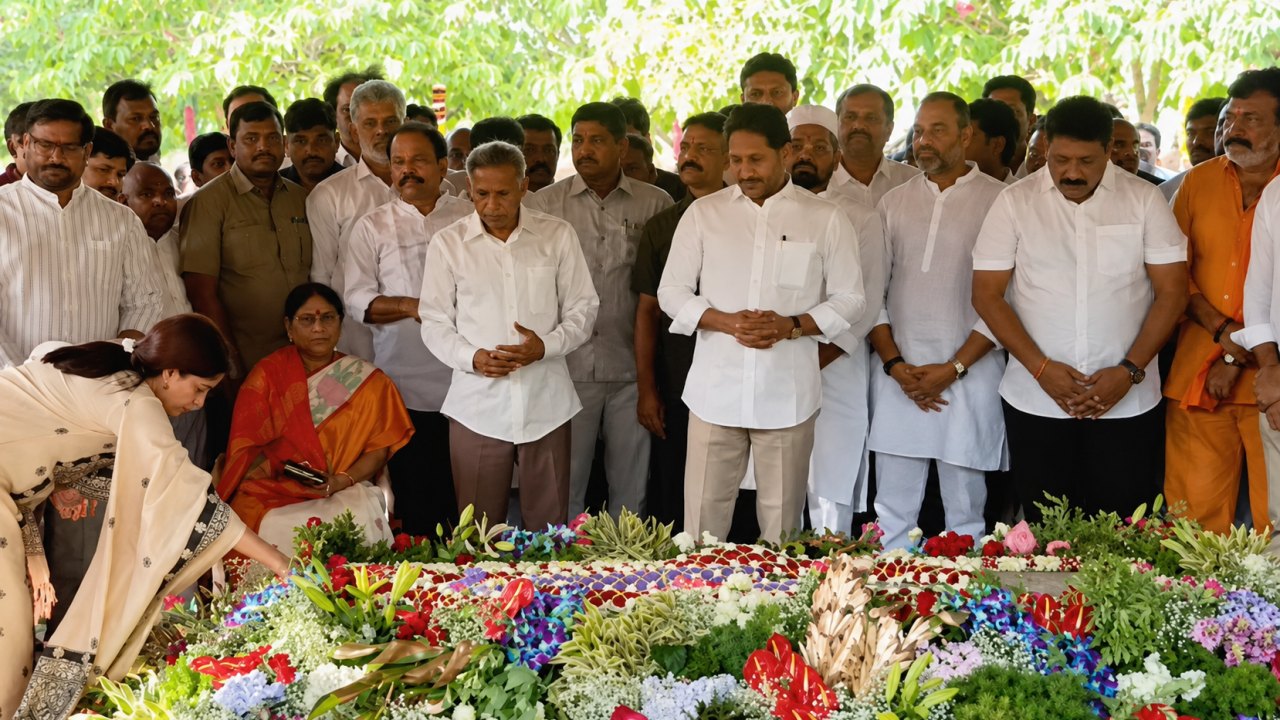 KADAPA: వైఎస్ఆర్ జయంతి.. ఘన నివాళులర్పించిన జగన్