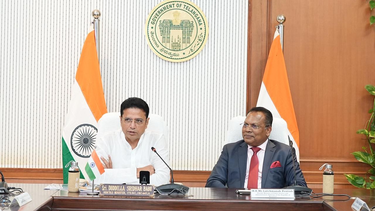 Telangana: మంత్రి శ్రీధర్ బాబుతో మారిషస్ మంత్రి భేటీ.. కీలక అంశాలపై చర్చలు!..