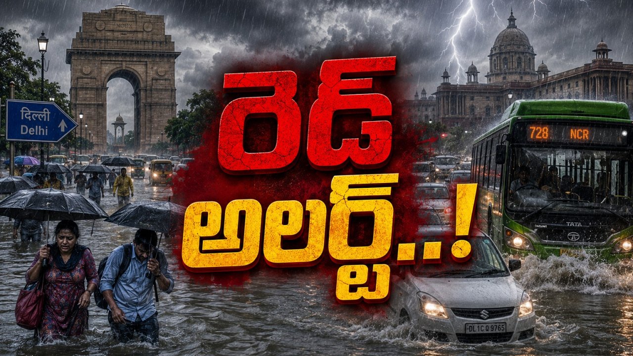 ఢిల్లీకి రెడ్ అలర్ట్.. వరద ముప్పుతో దేశ రాజధాని విలవిల!