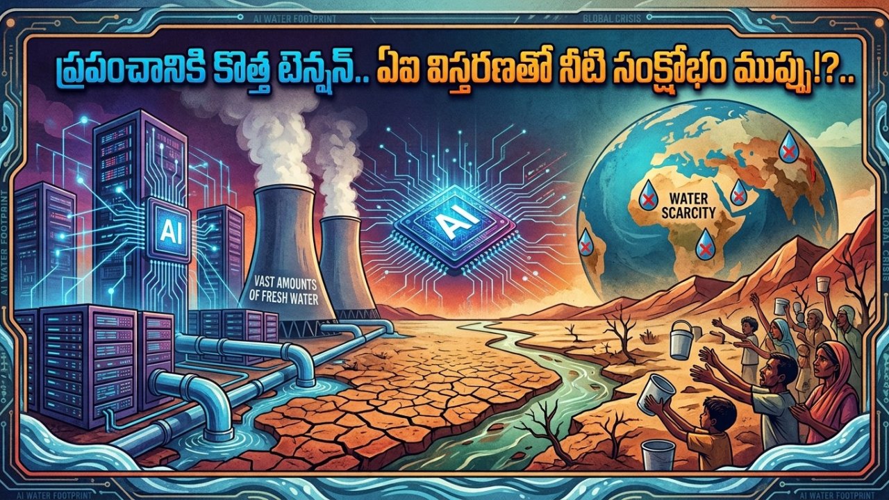 International: ప్రపంచానికి కొత్త టెన్షన్.. ఏఐ విస్తరణతో నీటి సంక్షోభం ముప్పు!?..