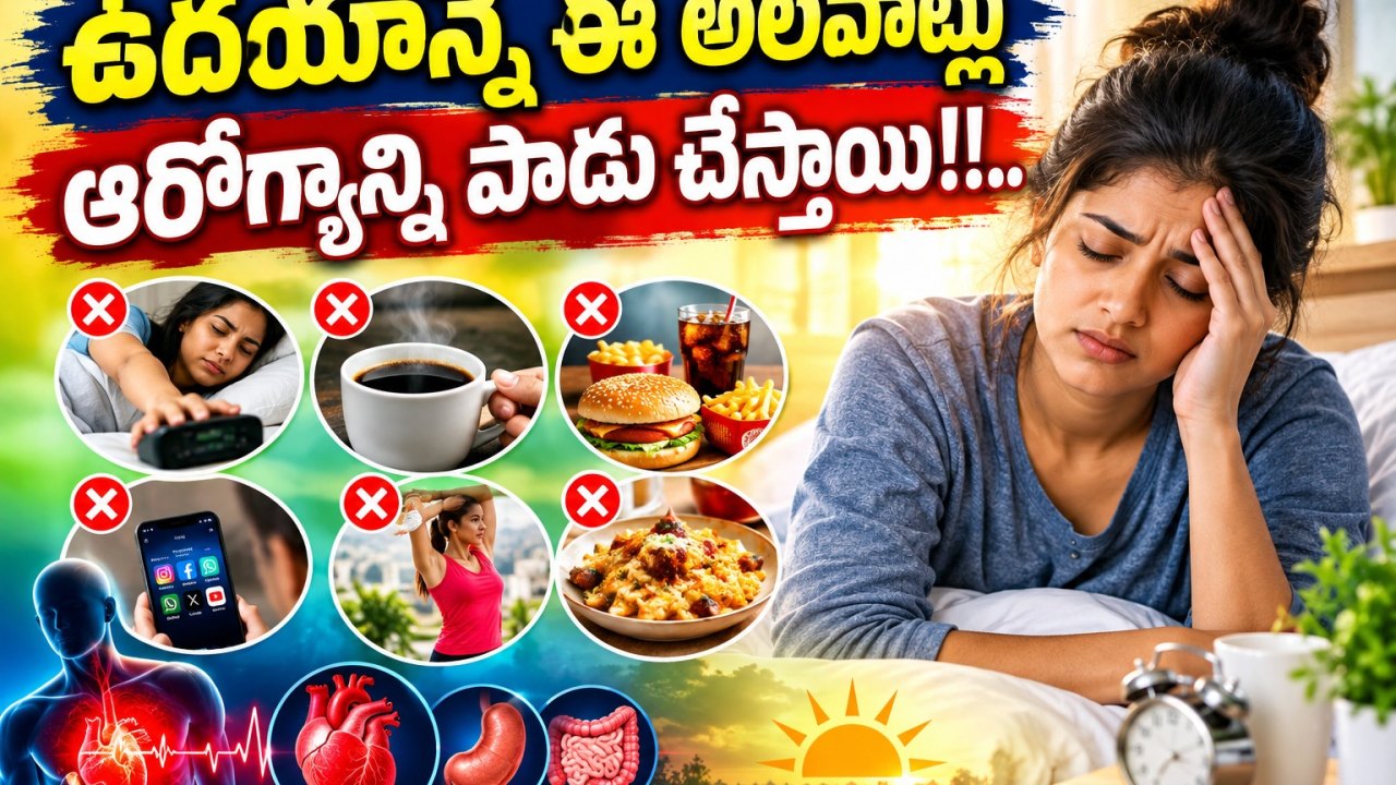 Health: ఉదయాన్నే ఈ అలవాట్లు ఆరోగ్యాన్ని పాడు చేస్తాయి!!..