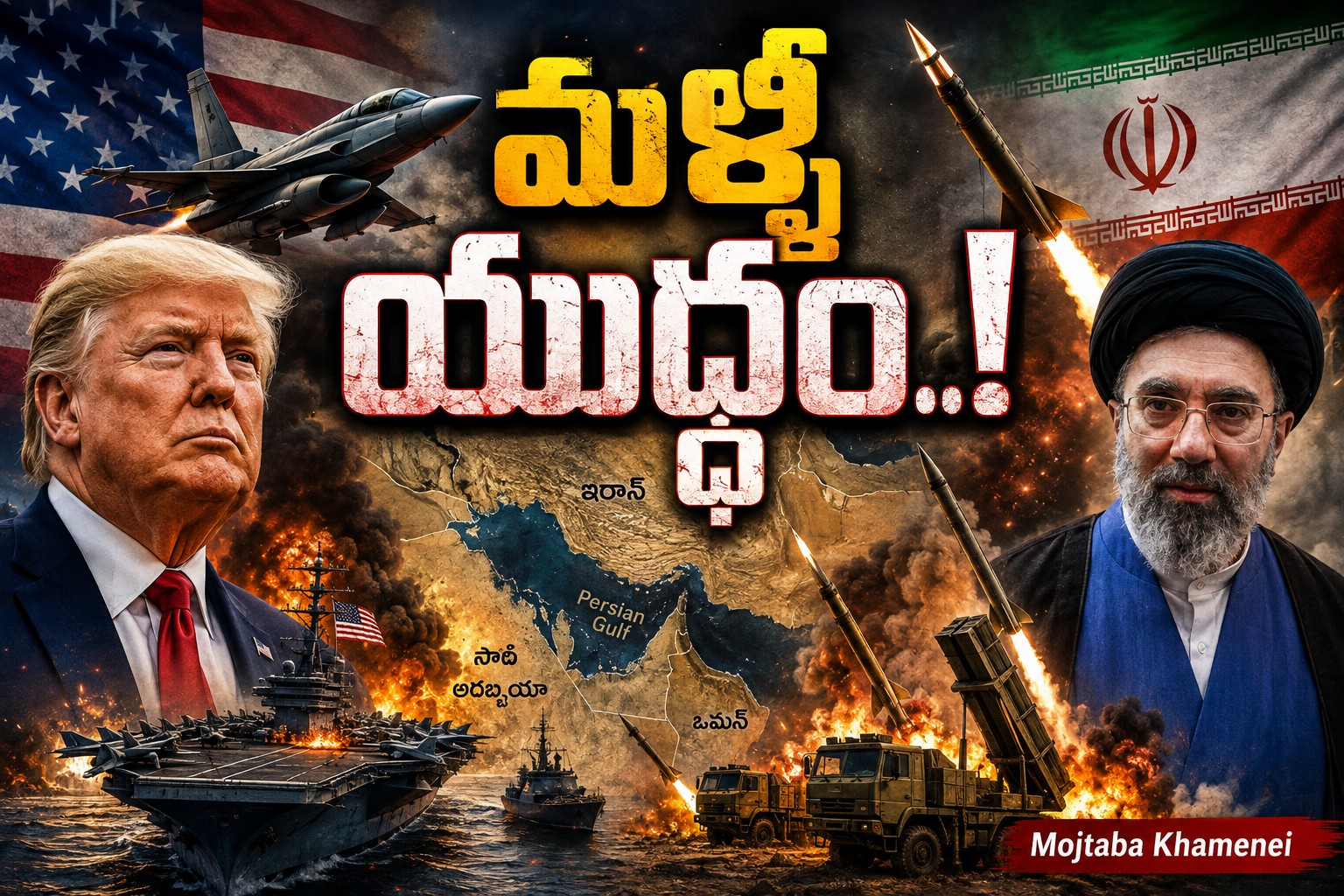 మ‌ళ్లీ ర‌ణ‌రంగంగా మిడిల్ఈస్ట్.. అమెరికా-ఇరాన్ మ‌ధ్య భీక‌ర దాడులు! అసలు టార్గెట్‌ హోర్ముజ్‌?