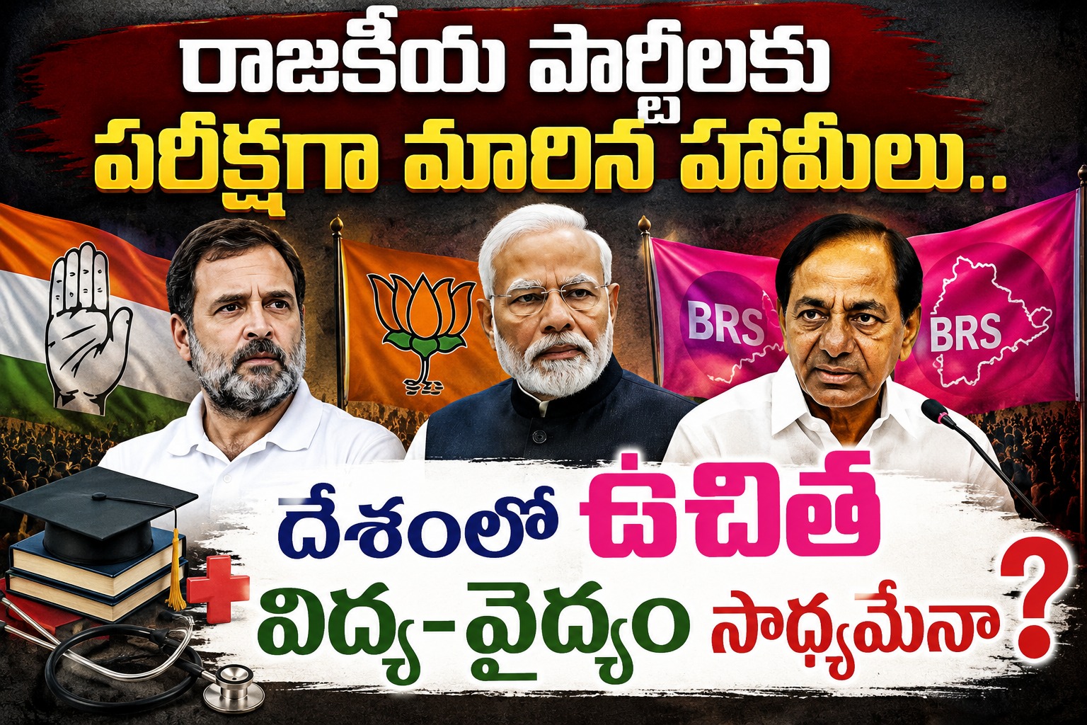 India: రాజకీయ పార్టీలకు పరీక్షగా మారిన హామీలు.. దేశంలో ఉచిత విద్య-వైద్యం సాధ్యమేనా?