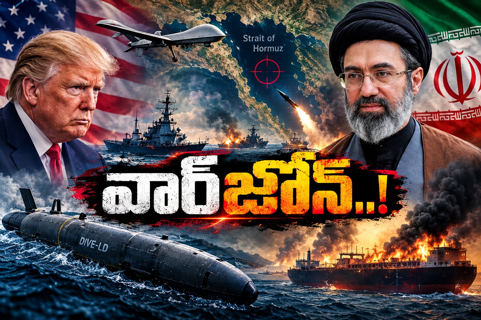 మళ్లీ యుద్ధ మేఘాలు.. హార్ముజ్‌లో అమెరికా-ఇరాన్ పోరు!