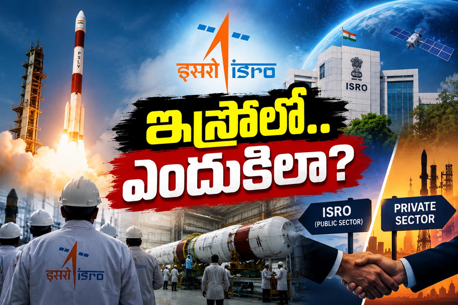 ఇస్రోలో ప్రైవేటీకరణ ప్రకంపనలు..! రాకెట్లు ఇక ప్రైవేట్‌ చేతుల్లోకేనా?