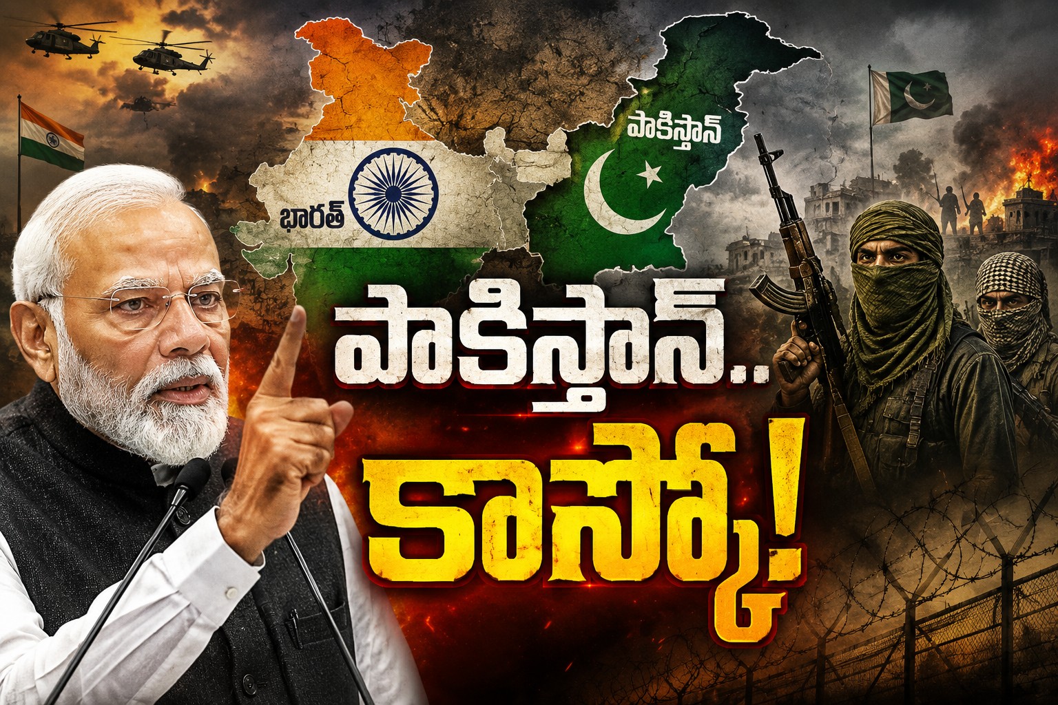 ఘర్ మే ఘుస్కే మారేంగే! పాక్‌కు మోదీ స్ట్రాంగ్ వార్నింగ్