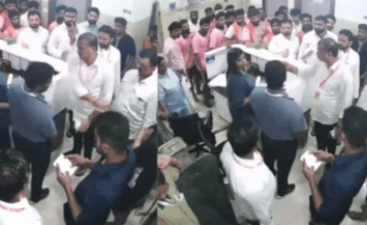 Palghar Hospital Attack: ఐసీయూలోకి చొరబడి.. డాక్టర్లపై శివసేన నాయకుల దాడి