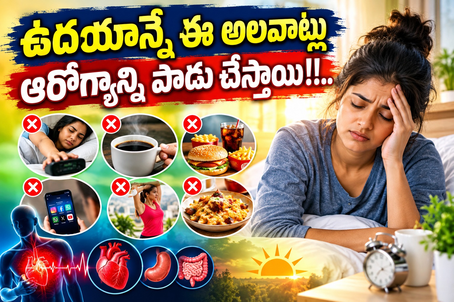 Health: ఉదయాన్నే ఈ అలవాట్లు ఆరోగ్యాన్ని పాడు చేస్తాయి!!..